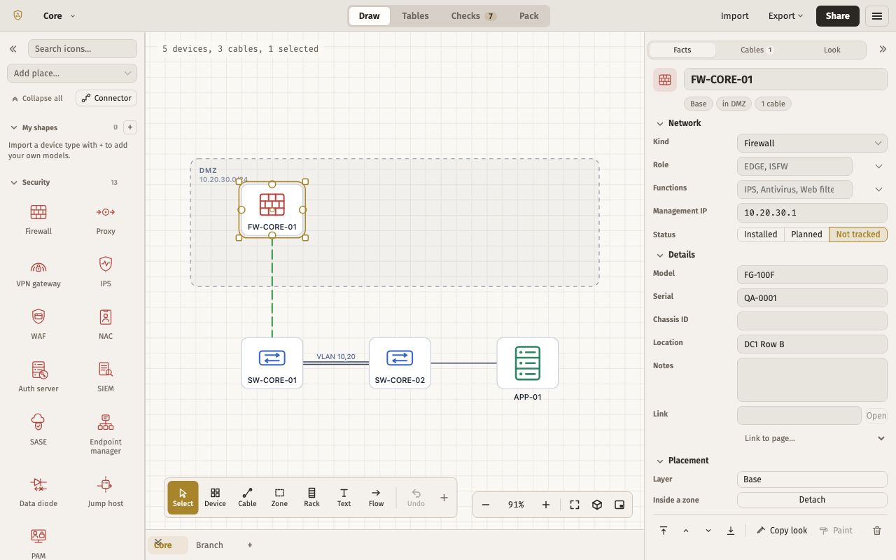 Compact — the editor with this layout, light theme
