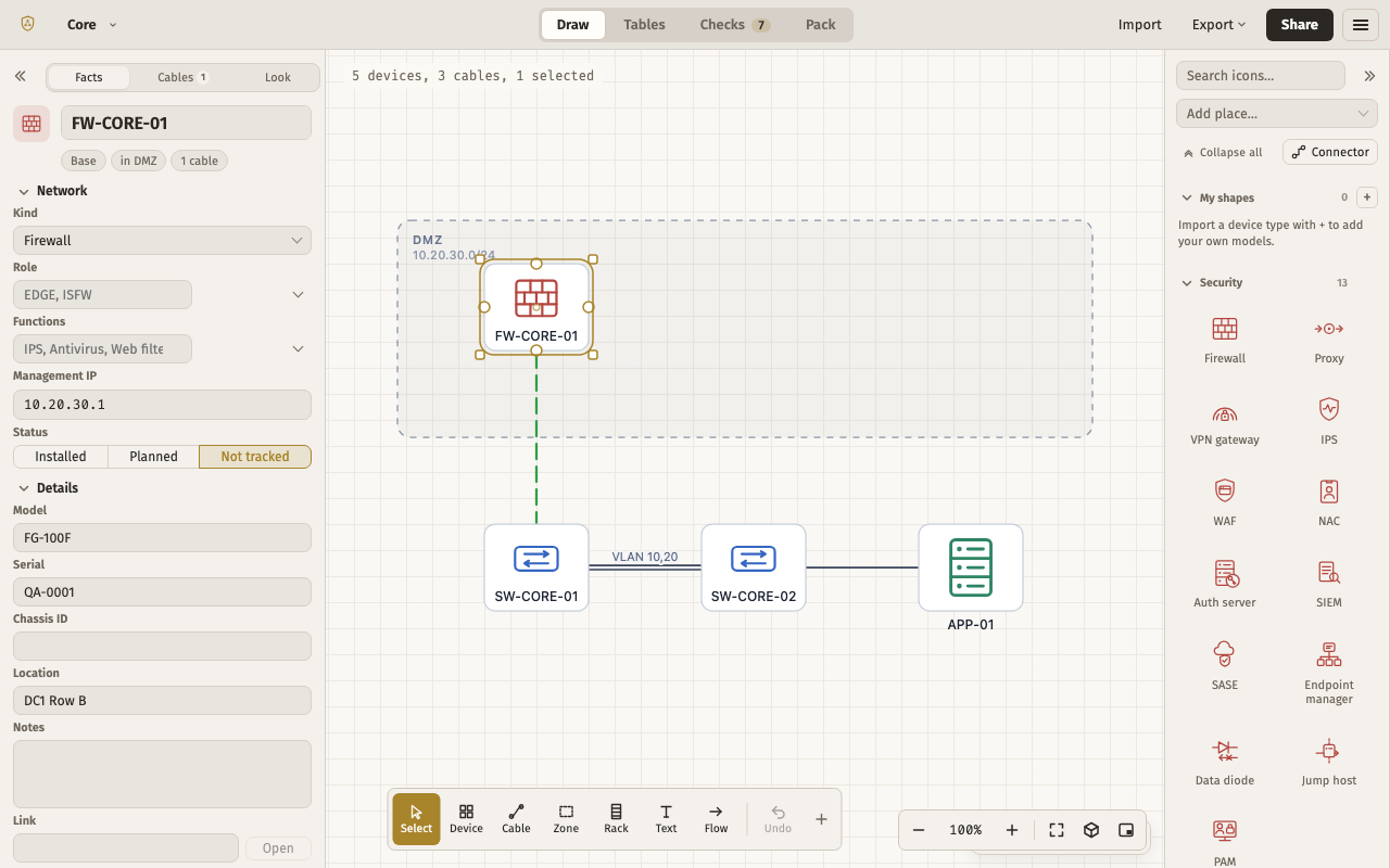 Mirrored — the editor with this layout, light theme