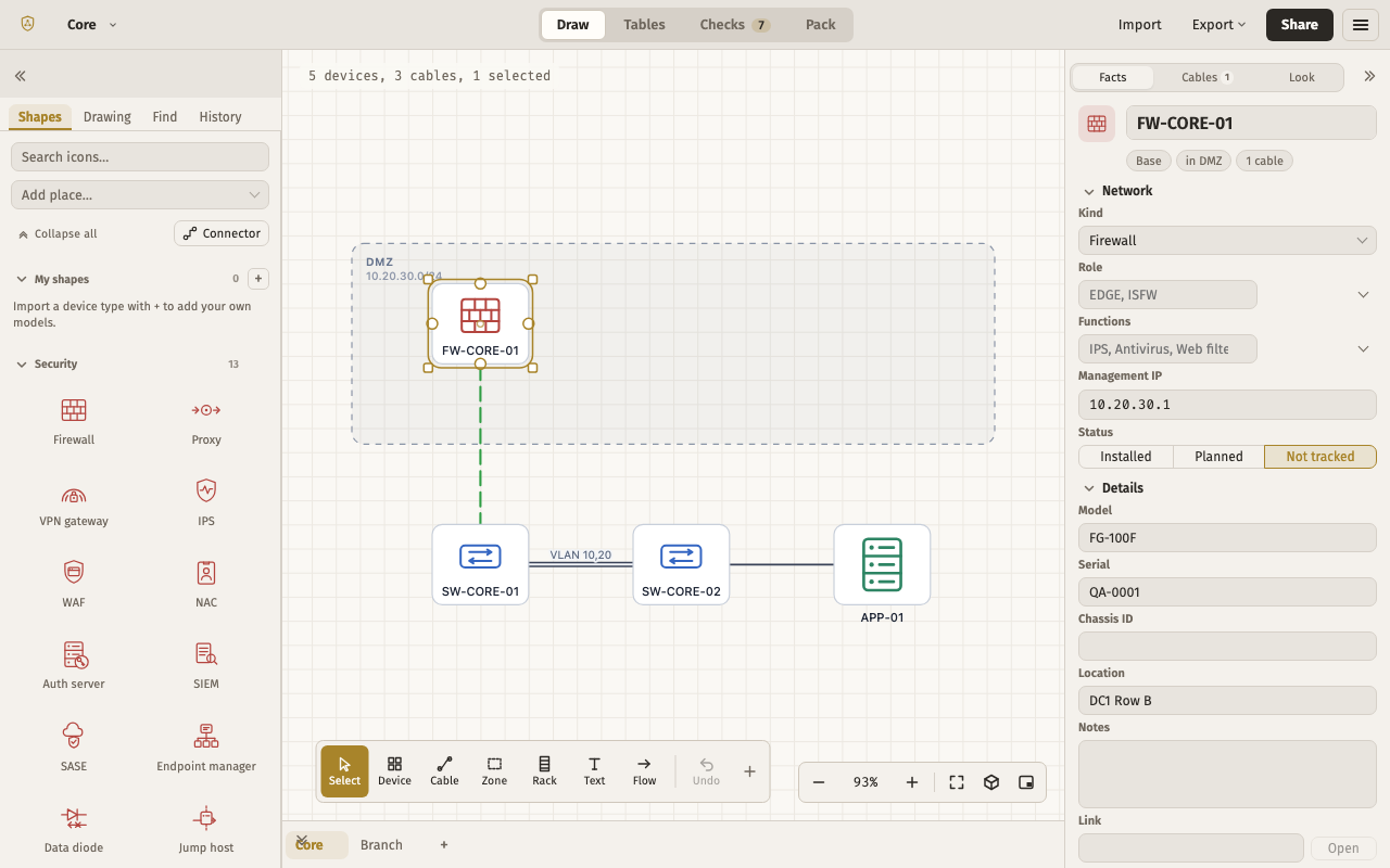 One dock — the editor with this layout, light theme