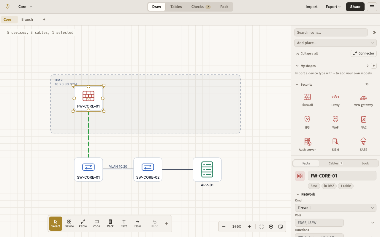 Right-hand — the editor with this layout, light theme