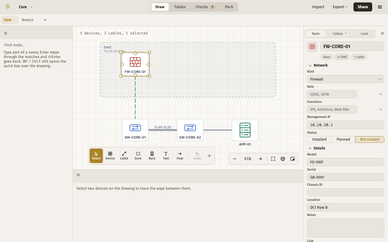 Trace and find — the editor with this layout, light theme